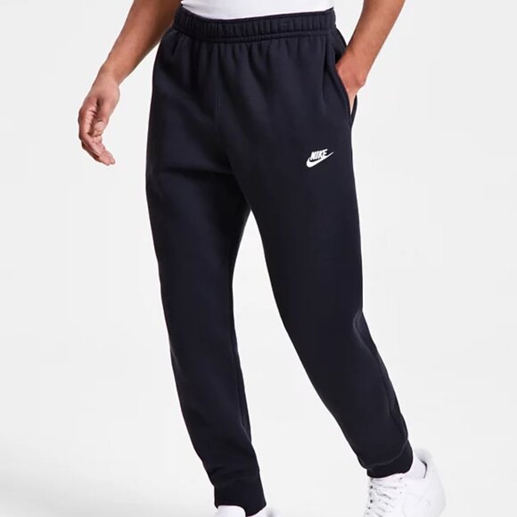 Nike Sportswear Club Fleece Joggers/Sweatpants - Black L - Picture 1 of 6